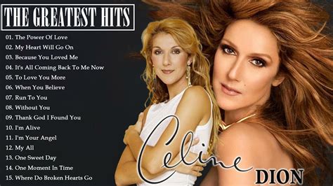 Celine Dion top 40 songs